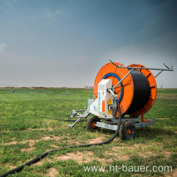 self watering farm hose reel irrigation system